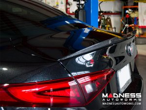 Alfa Romeo Giulia Trunk Spoiler - Carbon Fiber - QV Style - Feroce Carbon Alfa Romeo Giulia Trunk Spoiler - Carbon Fiber - QV Style - Feroce Carbon